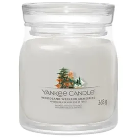 Yankee Candle Woodland Weekend Memories Duftkerze 368 g grau