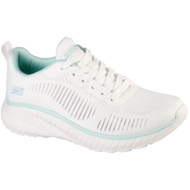 SKECHERS Bobs Squad Chaos PARALELL Lines Sneaker, weiß,