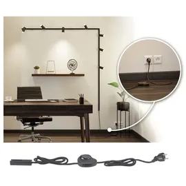 Paulmann URail Einspeisung Kabel mit Schalter 2m max. 1000W Schwarz matt