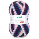 120 Wolle Big Mamma Print flieder/petrol 400 g