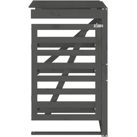 vidaXL Mülltonnenbox Erweiterung 78 cm grau