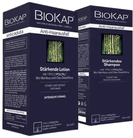 Biokap Anti Haarausfall Kur Shampoo und Lotion 200 ml