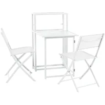 Svita Balkon-Set klappbar weiß