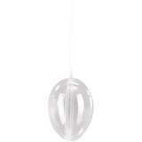 Rayher Plastik-Figur transparent Ei 2-tlg. 6 cm Ø 6,0 cm