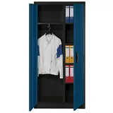 CP Stahlschrank C 2000 Acurado 9260-30 S10338 anthrazit, enzianblau 4 Fachböden 93,0 x 40,0 x 195,0 cm, aufgebaut, 1 St.