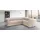 Home Affaire Chesterfield-Sofa »Chesterfield Ecksofa, auch in Leder L-Form«, hochwertige Knopfheftung, langer Schenkel links oder rechts wählbar beige