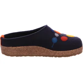 HAFLINGER Grizzly Faible Unisex Filz-Kork Pantoffel, Mittelblau,