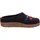 HAFLINGER Grizzly Faible Unisex Filz-Kork Pantoffel, Mittelblau,