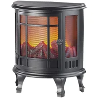 Carlo Milano LED Kamin: Deko-Elektrokamin mit Flammen-Effekt, Batterie-Betrieb, 35,5 cm Höhe (Imitiertes Kaminfeuer, Elektrokamin batteriebetrieben, Mini)