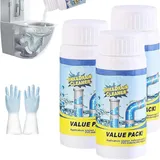 3 Stück Vollstern Abflussreiniger Schaum Extra Stark, Rohrreiniger Extrem Stark, Wild Sink Und Drain Cleaner, Hochwirksamer Rohrreiniger Mit Aktivschaum, Für Küche Bad Toilette Balkon