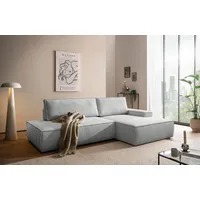 OTTO home Eckcouch Cord 2-Sitzer Grau
