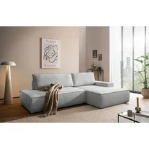 OTTO home Eckcouch Cord 2-Sitzer Grau