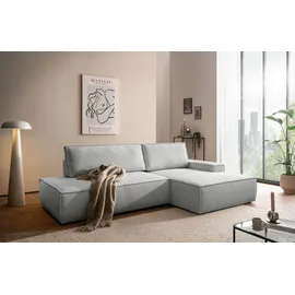 OTTO home Eckcouch Cord 2-Sitzer Grau