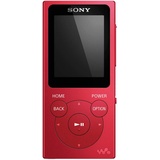 Sony Walkman Musik-Player mit 4,5cm Display "Drag & Drop", ClearAudio+, PCM, AAC, WMA und MP3 Rot
