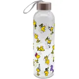 Gedalabels Trinkflasche Peanuts Woodstock 500ml Glas, Bunt