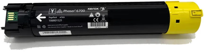 Original Xerox 106R01521 Toner Farbe: Yellow ca. 12.000 Seiten für Xerox Phaser 6700 Serie