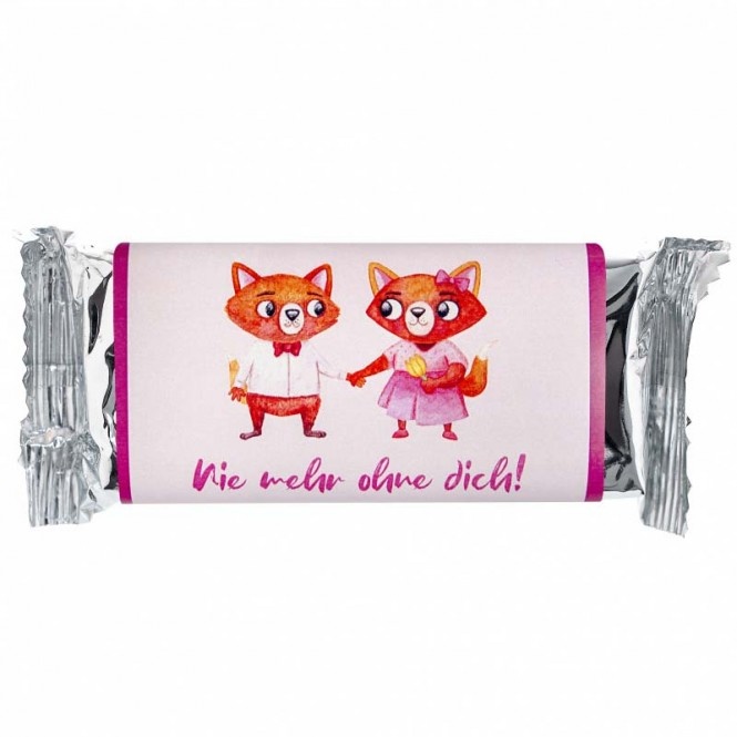 STYX Valentinsschokolade Erdbeer & Rosewein-Ganache bio (Füchse)