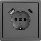 McPower Schuko-Steckdose 1x USB-C 18 W Schwarz 1 St.