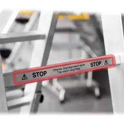MUNK Aufkleber letzte begehbare Stufe, 2 Stück