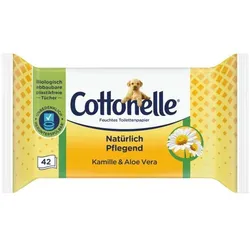 Cottonelle 42er-Pack Feuchtes Toillettenpapier »Natürlich Pflegend« weiß