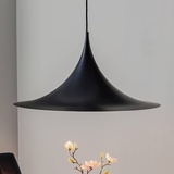 GUBI Semi Pendelleuchte, schwarz matt - ø60 cm,