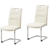 Hti-Living Schwingstuhl DannyC Kunstleder creme