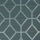 boutique luxury Boutique Vliestapete Asscher Geo Teal 10,05 x 0,52 m
