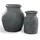 Loberon Vase 2er Set Molduc - antikgrau