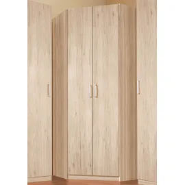 Priess Eckkleiderschrank PRIESS "Bilbao", braun (struktureichefarben hell), H:193cm T:54cm, Schränke, Eckkleiderschrank, mit 3 verschiedenen Fronten
