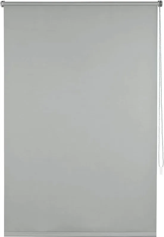 EUGAD Verdunklungsrollo ohne Bohren Thermorollo Klemmfix Seitenzugrollo mit gleichfarbigem Zubehör und Beschichtung, Sonnen-, Sichtschutz, Klemmrollo für Fenster & Türen, Grau 95x160 cm