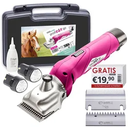 VOSS.farming profiCUT go Akku Pferde Schermaschine (pink)