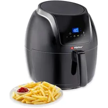 Alpina Heißluftfritteuse - 5 Liter - 230V - Airfryer - Digitaler Touchscreen - Huhn, Gemüse, Brot, Muffin - 7-8 Personen