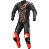 Alpinestars Fusion 1-Teiler Motorrad Lederkombi schwarz-rot, Größe 48