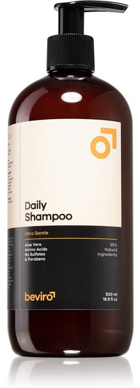 Beviro Daily Shampoo Ultra Gentle Shampoo für Männer mit Aloe Vera Ultra Gentle 500 ml