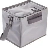 KEEEPER neo Faltbare Isoliertasche, 19 l, Gr. L, Mit Schultergurt, Passend für Klappbox ben, 8 kg Tragkraft, 5 h kühlend/wärmend, Aus recycelten PET-Flaschen, 31,5 x 23 x 26,4 cm, Graphite