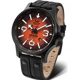 Vostok Europe Expedition Nordpol 1 Automatik 595C640-L Lederband 47 mm - Schwarz/Schwarz