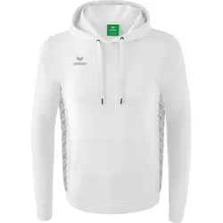 ERIMA Herren Essential Team Kapuzensweat, white/monument grey, S