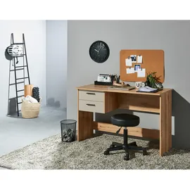 bega office Schreibtisch Kaschmir, Eiche/ Artisan, Holzwerkstoff, 2 Schubladen Schubladen, Wange, 50x77x120 cm Arbeitszimmer, Schreibtische, Bürotische