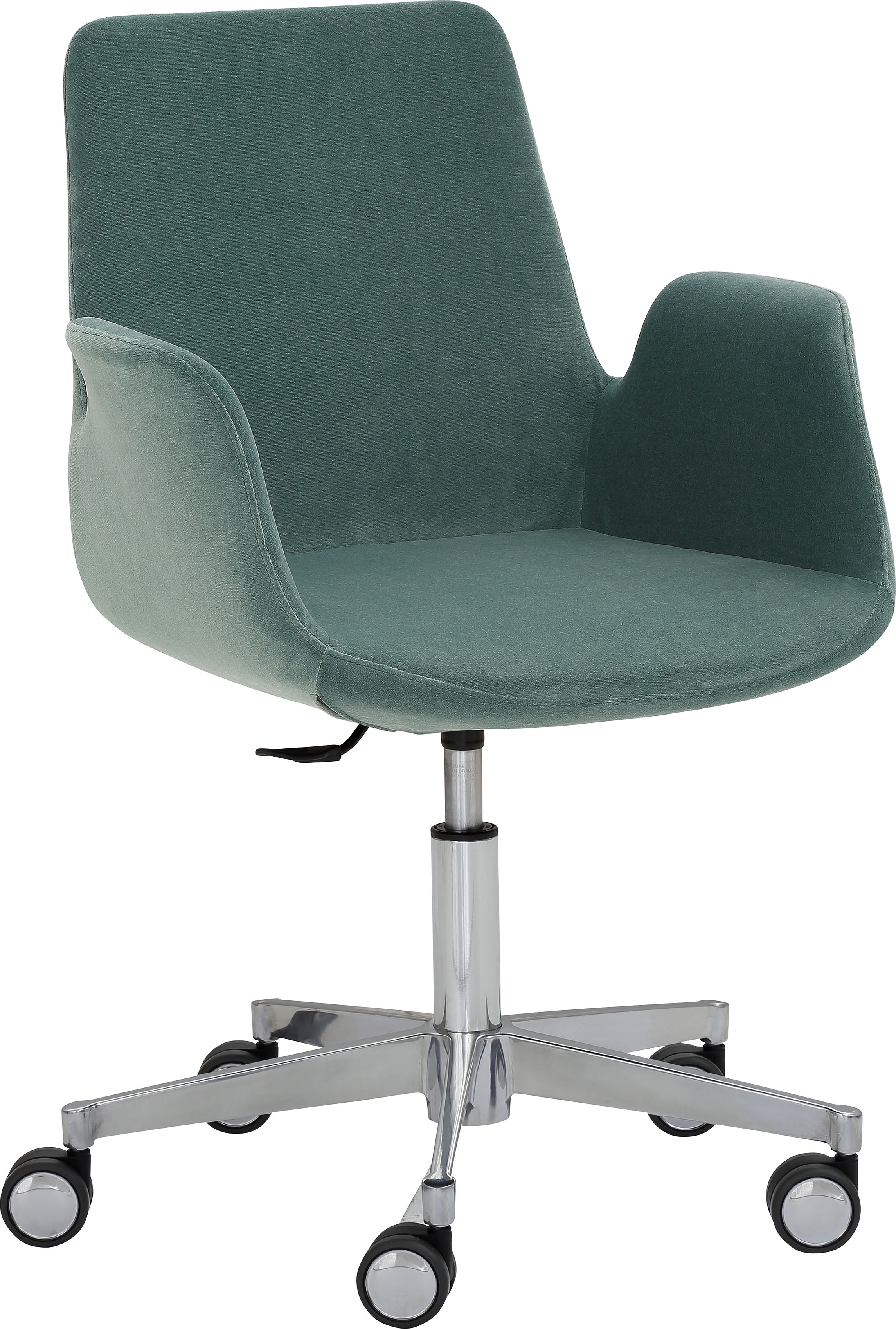 Mayer Sitzmöbel Bürostuhl »Sessel myHELIOS«, 1 St., Samtvelours Mayer Sitzmöbel Aqua + Aluminium