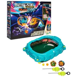 Hasbro F6780 - Beyblade Burst - Quadstrike - Battle Arena mit Licht und 2 Beyblades