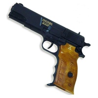 KarnevalsTeufel Pistole Polizei Agent Ranger Sondereinsatzkommando FBI SWAT Spielzeugpistole 8 Schuss (Power Man)