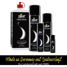 pjur ORIGINAL - Premium Silikon-Gleitgel - lange Gleitfähigkeit ohne zu kleben - sehr ergiebig und für Kondome geeignet