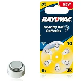 Rayovac Hörgerätebatterie Typ 10 105 mAh 6 St.
