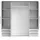 SchlafKONTOR Drehtürenschrank Lyss 206 x 194 x 58 cm Grau/Weiß