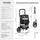 Tectake Einkaufstrolley Schwarz 46 x 38