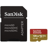 SanDisk microSDXC Extreme Class 10 UHS-I U3 V30 A2