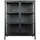 House Nordic Vitrine BRISBANE 80 x 40 x 101,5 cm Schwarz