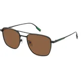 Lacoste L261s Unisex-Sonnenbrille Vollrand Pilot Metall-Gestell, schwarz