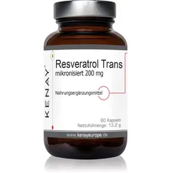 Kenay Reveratrol Trans mikronisiert 200 mg Kapseln zum Schutz der Zellen vor oxidativem Stress 60 KAP