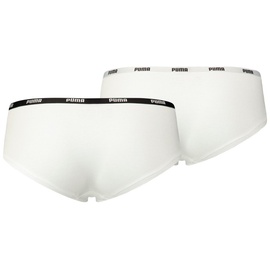 Puma Damen Hipster - Iconic, Soft Cotton Modal Stretch, Vorteilspack Weiß XS Pack